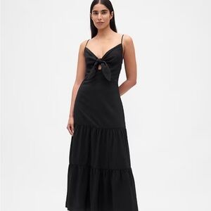 GAP NWT Black Maxi Dress~Size L